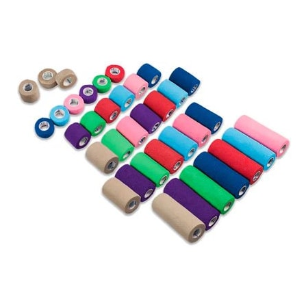 Dynarex Dynarex Sensi Wrap Self Adherent Bandage W/O Rubber Latex, 2inW x 5 yards, Assorted, 36 Pcs 3216